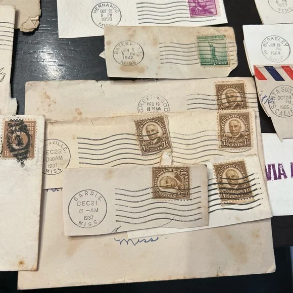 Vintage Stamped Envelopes Collection lot of 106 postmarked 1902-1960 - Picture 8 of 15